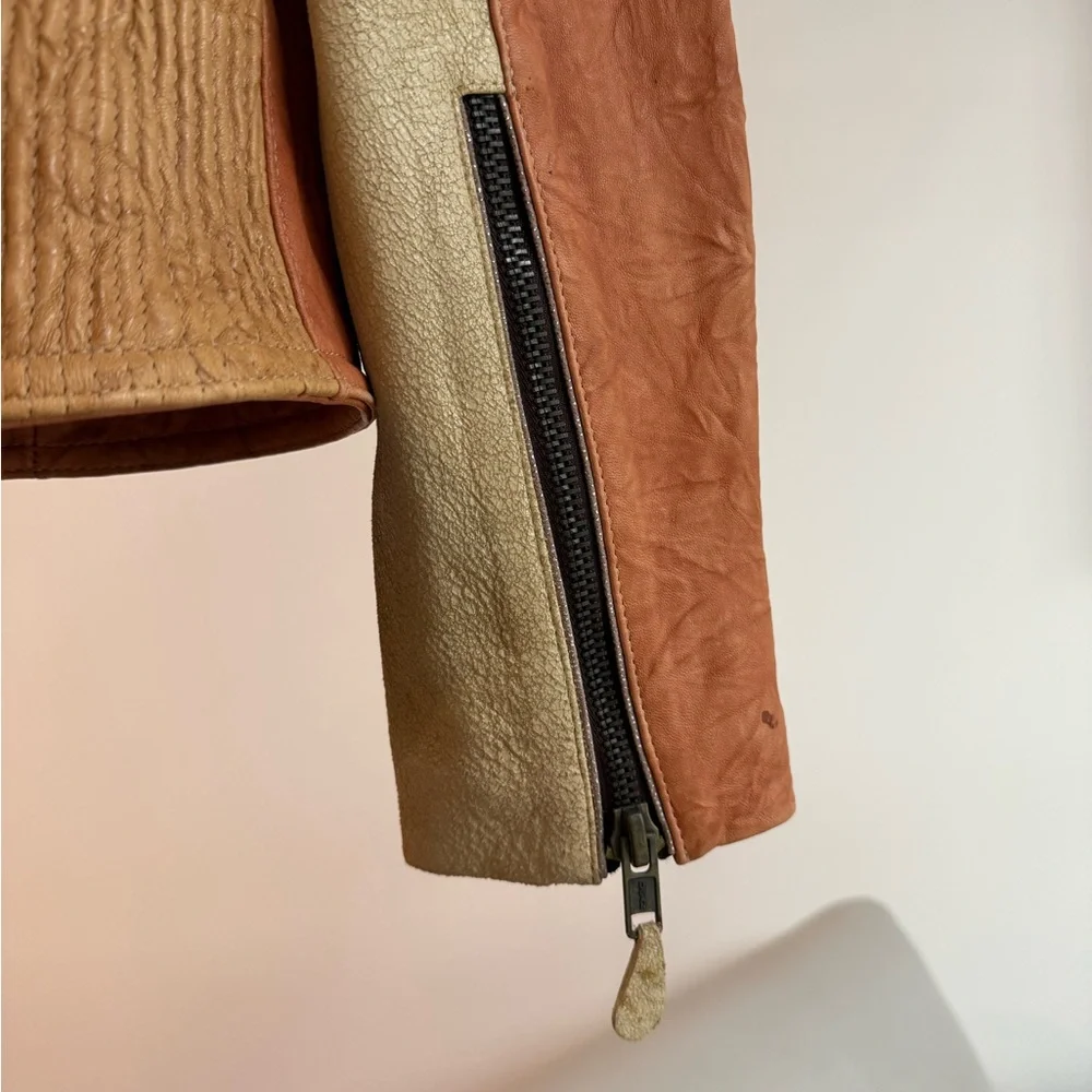 Corral stingray and lamb skin Leather Jacket rare masterpiece - Picture 11 of 16